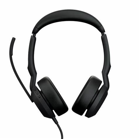 Jabra Evolve2 75 UC Stereo Headset with Charging Stand (Black, USB-A) - 25089-999-799