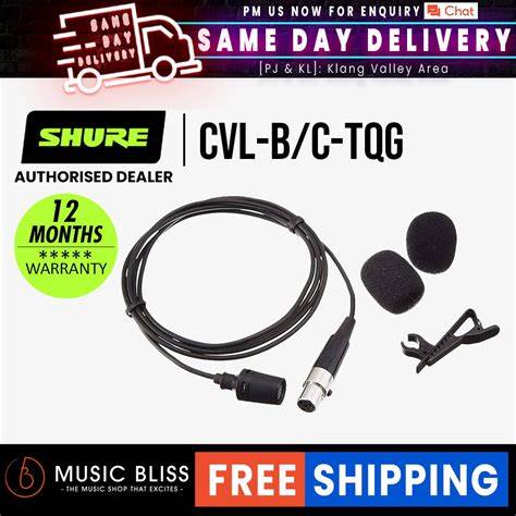 SHURE CVL-B/C-TQG Lavalier Condenser Microphone — view 2