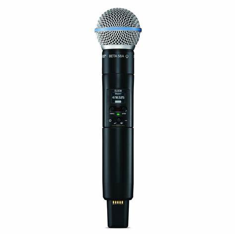 SHURE SLXD2/B58-G59 Handheld Wireless Transmitter with Beta 58A Microphone Capsule — view 2