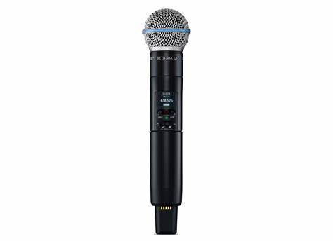 SHURE SLXD2/B58-G59 Handheld Wireless Transmitter with Beta 58A Microphone Capsule — view 3