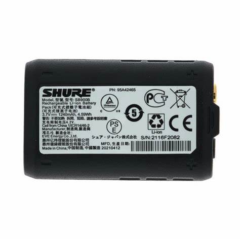 SHURE SB900B Rechargeable Battery for BLX, GLX-D, QLX-D, and ULX-D Wireless Systems — view 7