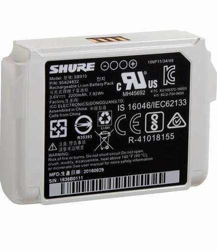 SHURE SB910 Rechargeable Battery for Axient Digital and ULX-D — view 4