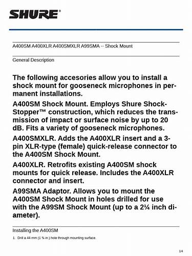 Shure A99SMA Microphone Stand Adapter — view 6