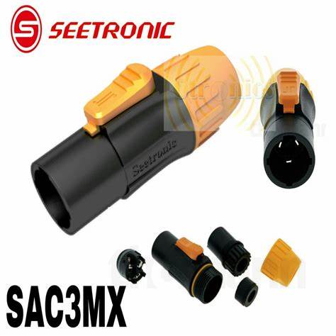 SEETRONIC SAC3MX PowerCON Compatible Cable Connector Male — view 2