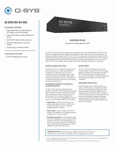 Q-SYS NV-21-HU — view 6