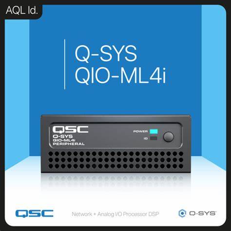 QSC Q-SYS QIO-ML4I - 4 Mic/Line Input Peripheral, 1U — view 4