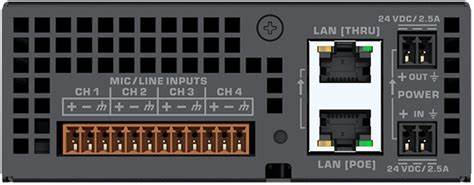 QSC Q-SYS QIO-ML4I - 4 Mic/Line Input Peripheral, 1U — view 3