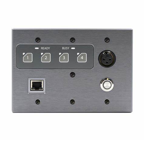 QSC Q-SYS ZIP4 4-Zone Dante/AES67 Paging Interface POE Dual Gang Wall Plate — view 4