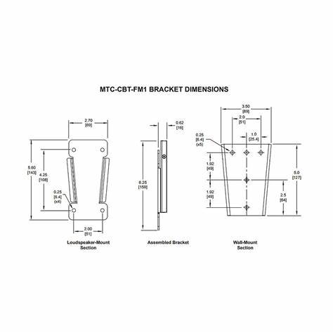JBL MTC-CBT-FM1 Flush-Mount Bracket for CBT 50LA-1 — view 7