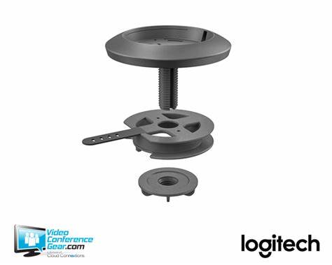 Logitech - Rally Mic Pod Mount - White — view 5