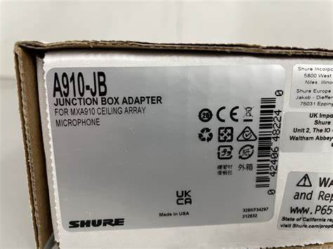 SHURE A910-JB Junction Box for MXA910