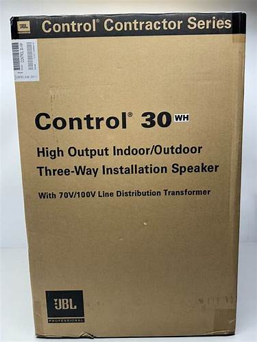 JBL CONTROL 30-WH High Output Indoor/Outdoor Speaker - White — view 4