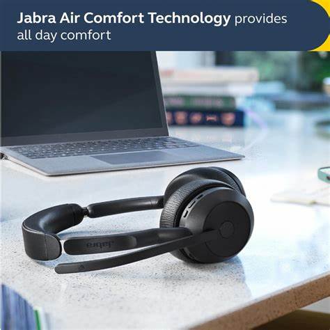 Jabra Evolve2 65 Flex Wireless Headset, USB-A, Microsoft Teams, Black (25599-999-899) — view 2