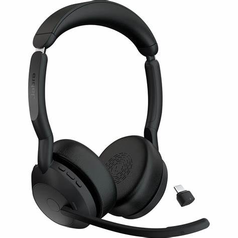 Jabra Evolve2 65 Flex Wireless Headset, USB-A, Microsoft Teams, Black (25599-999-899) — view 6
