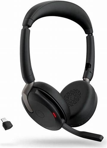 Jabra Evolve2 65 MS Stereo USB-A Headset with Charging Stand - Black (26699-999-889) — view 4