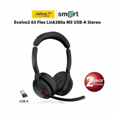 Jabra Evolve2 65 MS Stereo Wireless Headset, USB-A, Black (26699-999-999) — view 7
