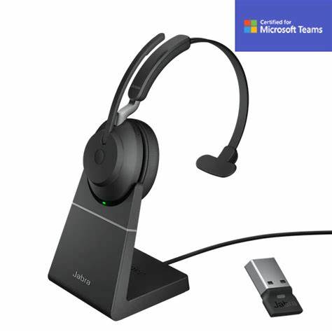 Jabra Evolve2 65 UC Stereo Headset with Link380a USB-A, Black (26599-989-989) — view 6