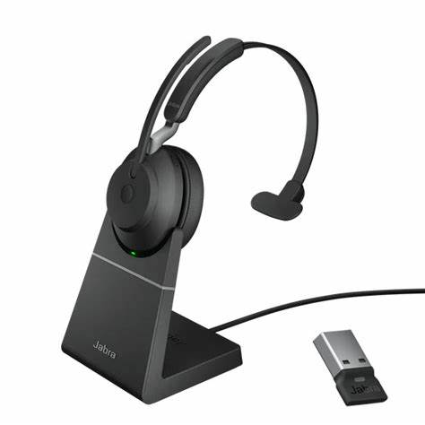 Jabra Evolve2 65 UC Stereo Headset with Link380a USB-A, Black (26599-989-989) — view 3