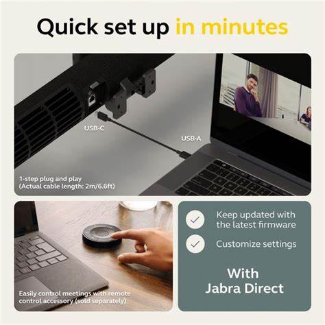 Jabra 8202-231 Evolve2 65 Wireless Stereo Headset with Charging Stand, USB-A, Black — view 5