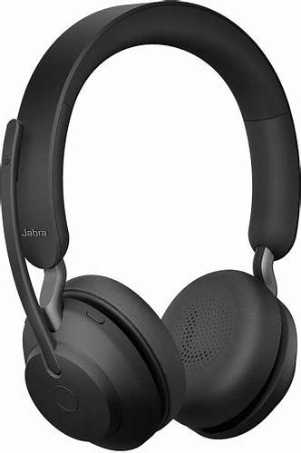 Jabra Evolve2 65 UC Stereo Wireless Headset with Charging Stand, Black (26599-999-989) — view 2