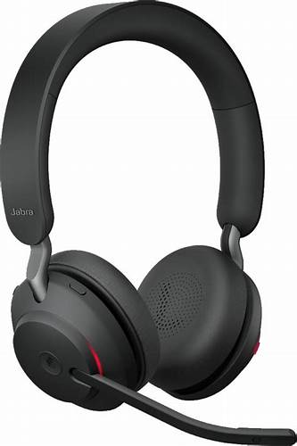 Jabra Evolve2 65 UC Stereo Wireless Headset with Charging Stand, Black (26599-999-989) — view 7