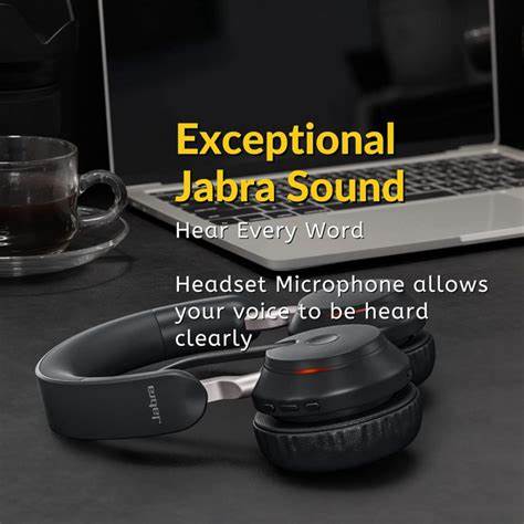 Jabra Evolve2 65 UC Stereo Wireless Headset with Charging Stand, Black (26599-999-989) — view 6