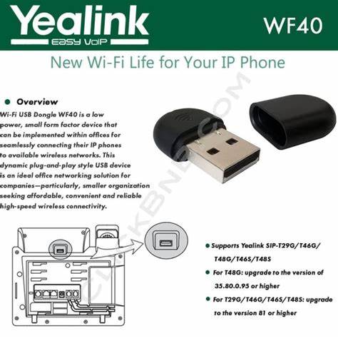 Yealink WF40 USB Wi-Fi Dongle — view 6