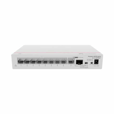 Huawei S110-8P2ST Unmanaged Switch 8 x 10/100/1000BASE-T ports, PoE+, 1 x GE SFP port, 1 x 10/100/1000BASE-T port — view 3