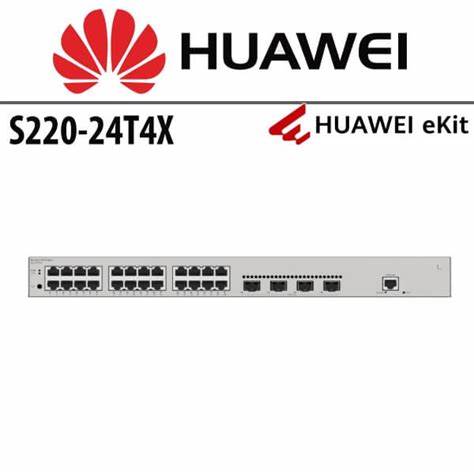 Huawei S220-24T4X Layer 2 Managed Switch, 24 x 10/100/1000BASE-T ports, 4 x 10GE SFP+ ports — view 4