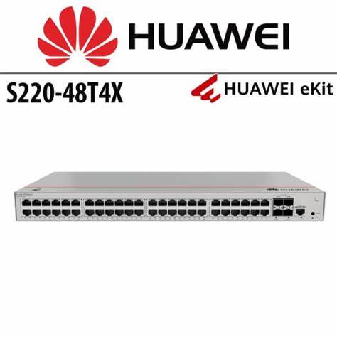 Huawei S220-48T4X Layer 2 Managed Switch, 48 x 10/100/1000BASE-T ports, 4 x 10GE SFP+ ports — view 4