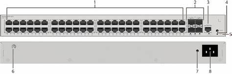 Huawei S220-48T4S Layer 2 Managed Switch, 48 x 10/100/1000BASE-T ports, 4 x GE SFP ports — view 3