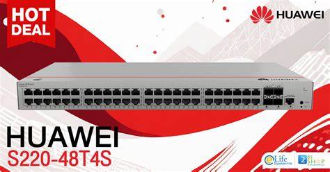 Huawei S220-48T4S Layer 2 Managed Switch, 48 x 10/100/1000BASE-T ports, 4 x GE SFP ports — view 5