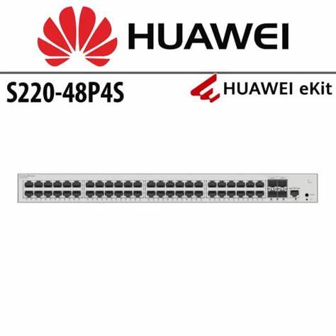 Huawei S220-48P4S Layer 2 Managed Switch, 48 x 10/100/1000BASE-T ports (380W PoE+), 4 x GE SFP ports — view 6