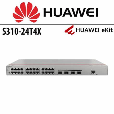 Huawei S310-24T4X Layer 2+ Managed Switch, 24 x 10/100/1000BASE-T ports, 4 x 10GE SFP+ ports — view 2
