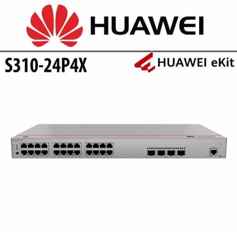 Huawei S310-24P4X Layer 2+ Managed Switch, 24 x 10/100/1000BASE-T ports (400W PoE+), 4 x 10GE SFP+ ports — view 5