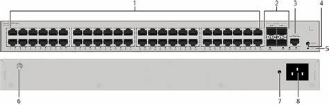 Huawei S310-48T4X Layer 2+ Managed Switch, 48 x 10/100/1000BASE-T ports, 4 x 10GE SFP+ ports — view 2