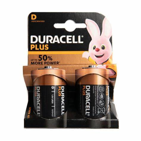Duracell PLUS D 2 CARD - Duracell Mainline Plus D - per card — view 2