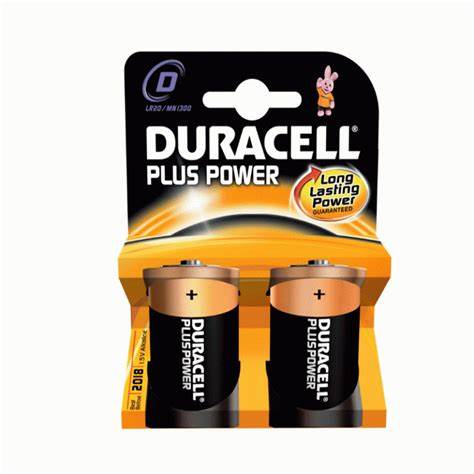 Duracell PLUS D 4 CARD - Duracell Plus Power D - per card — view 2