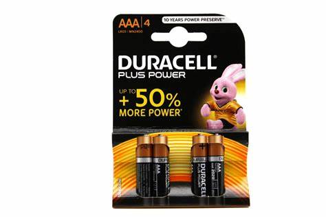 Duracell PLUS AAA 2 CARD - Duracell Plus Power AAA - per card