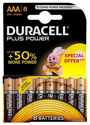 Duracell PLUS AAA 2 CARD - Duracell Plus Power AAA - per card — view 2