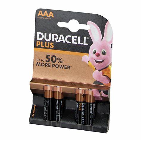 Duracell PLUS AAA 12 CARD - Duracell Plus Power AAA - per card (Economy pack) — view 2