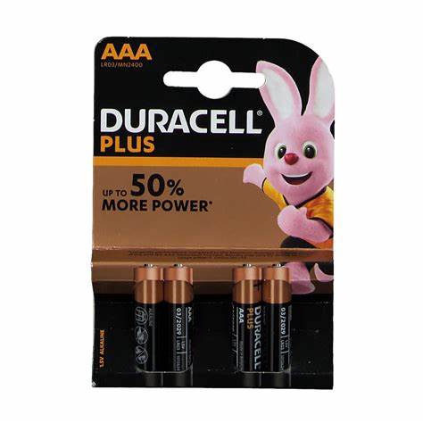 Duracell PLUS AAA 20 CARD - Duracell Plus Power AAA - per card — view 2