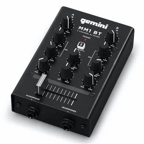 Gemini MM1BT - 6-Input Compact Bluetooth DJ Mixer
