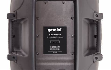 Gemini PA SYS15 - Complete Dual PA Package (1 x Active 15" Speaker & 1 x Passive 15" Speaker) — view 4