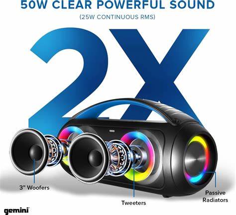 Gemini GMU M200 - Dual UHF Wireless Microphone System with USB Rechargeable Batteries — view 2