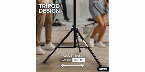 Gemini ST PACK - Pack of 2 Stainless Steel Speaker Stands in a Bag; Max — view 2