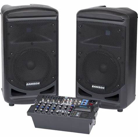 Samson XP800B - Portable all-in-one sound system & Bluetooth-enabled