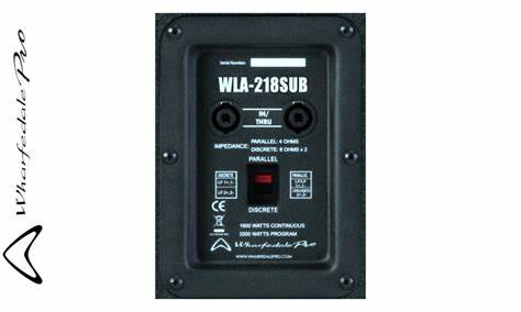 Wharfedale Pro WLA 218SUB - 2 x 18" Dual Chamber Subwoofer; 1600w RMS, 4ohm, WLA finish — view 6