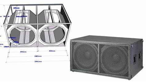 Wharfedale Pro WLA 218SUB - 2 x 18" Dual Chamber Subwoofer; 1600w RMS, 4ohm, WLA finish — view 3