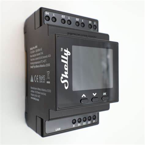 Shelly Pro 4PM DIN-Rail Mountable Wi-Fi Relay For 4 Channels of 16A Each 40A In Total — view 5